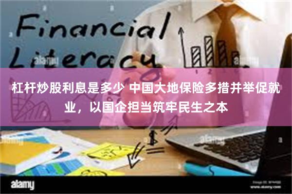 杠杆炒股利息是多少 中国大地保险多措并举促就业，以国企担当筑牢民生之本