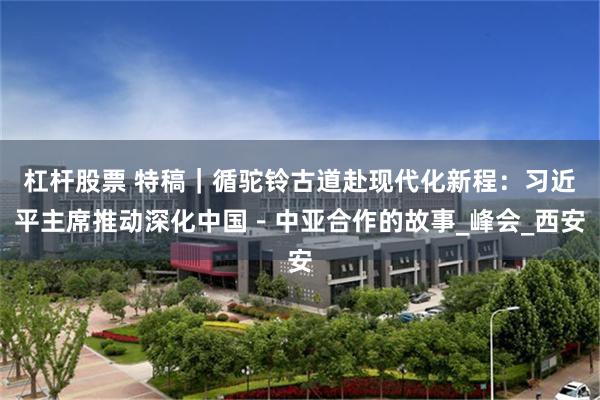 杠杆股票 特稿｜循驼铃古道赴现代化新程：习近平主席推动深化中国－中亚合作的故事_峰会_西安