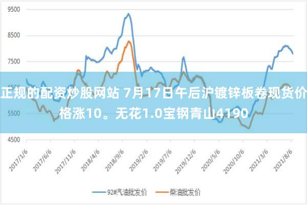 正规的配资炒股网站 7月17日午后沪镀锌板卷现货价格涨10。无花1.0宝钢青山4190