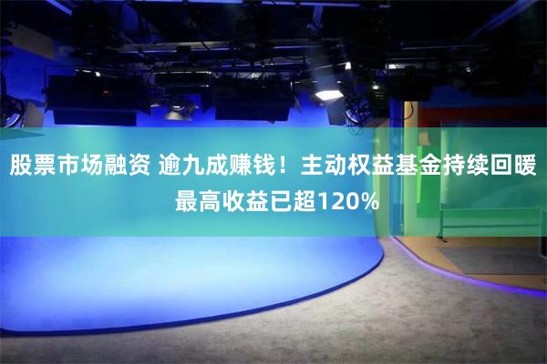 股票市场融资 逾九成赚钱！主动权益基金持续回暖 最高收益已超120%